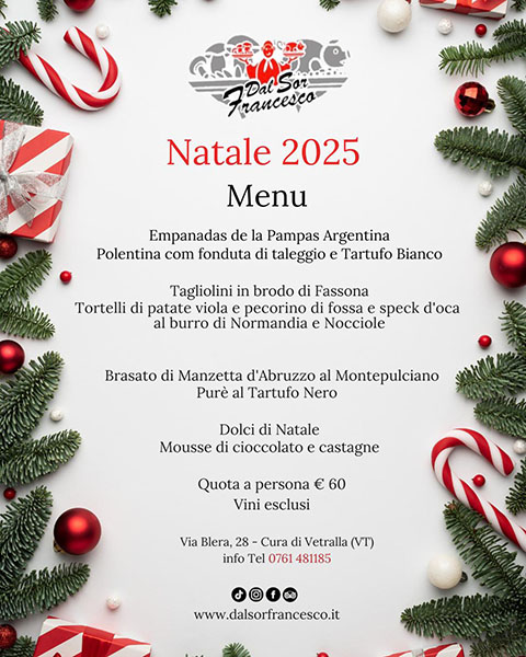 Menu di Natale 2025